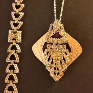 LA18 Orion Artistry "Vera" Necklace Vintage Jewelry Bracelet Bundle